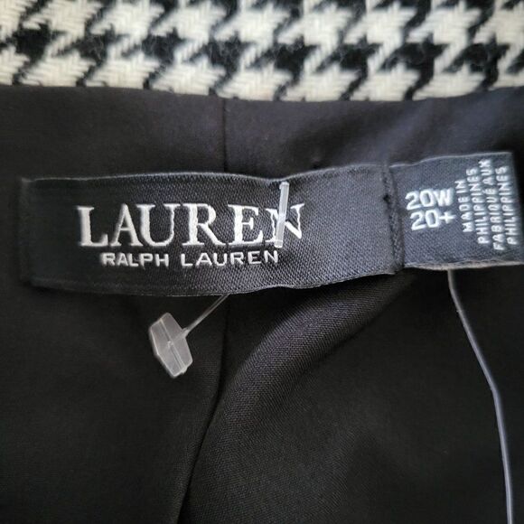 Lauren Ralph Lauren Women's Houndstooth Twill Blazer (Size 20W) - Picture 5 of 8
